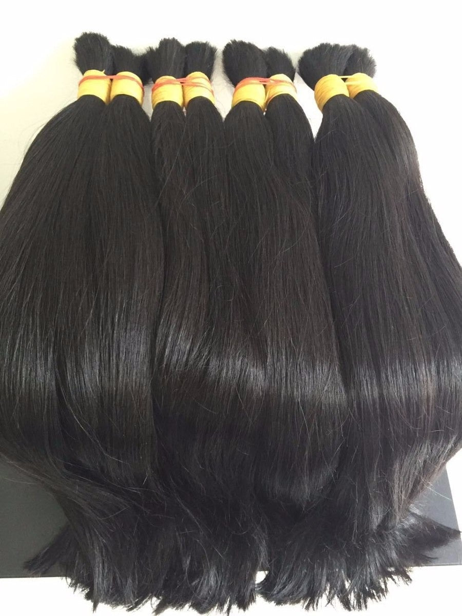 Virgin real Brazilian human hair - origin Amazonian Brazil - Straight - 1 kg