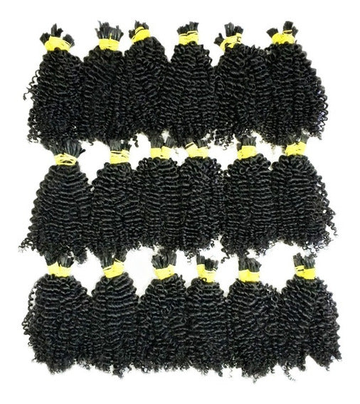 Virgin real Brazilian human hair - origin Rio de janeiro - Natural Curly - 100 g