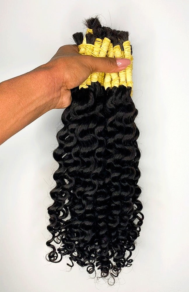 Virgin real Brazilian human hair - origin Rio de janeiro - Natural Curly - 100 g