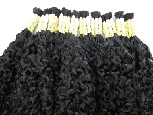 Virgin real Brazilian human hair - origin Rio de janeiro - Natural Curly - 100 g