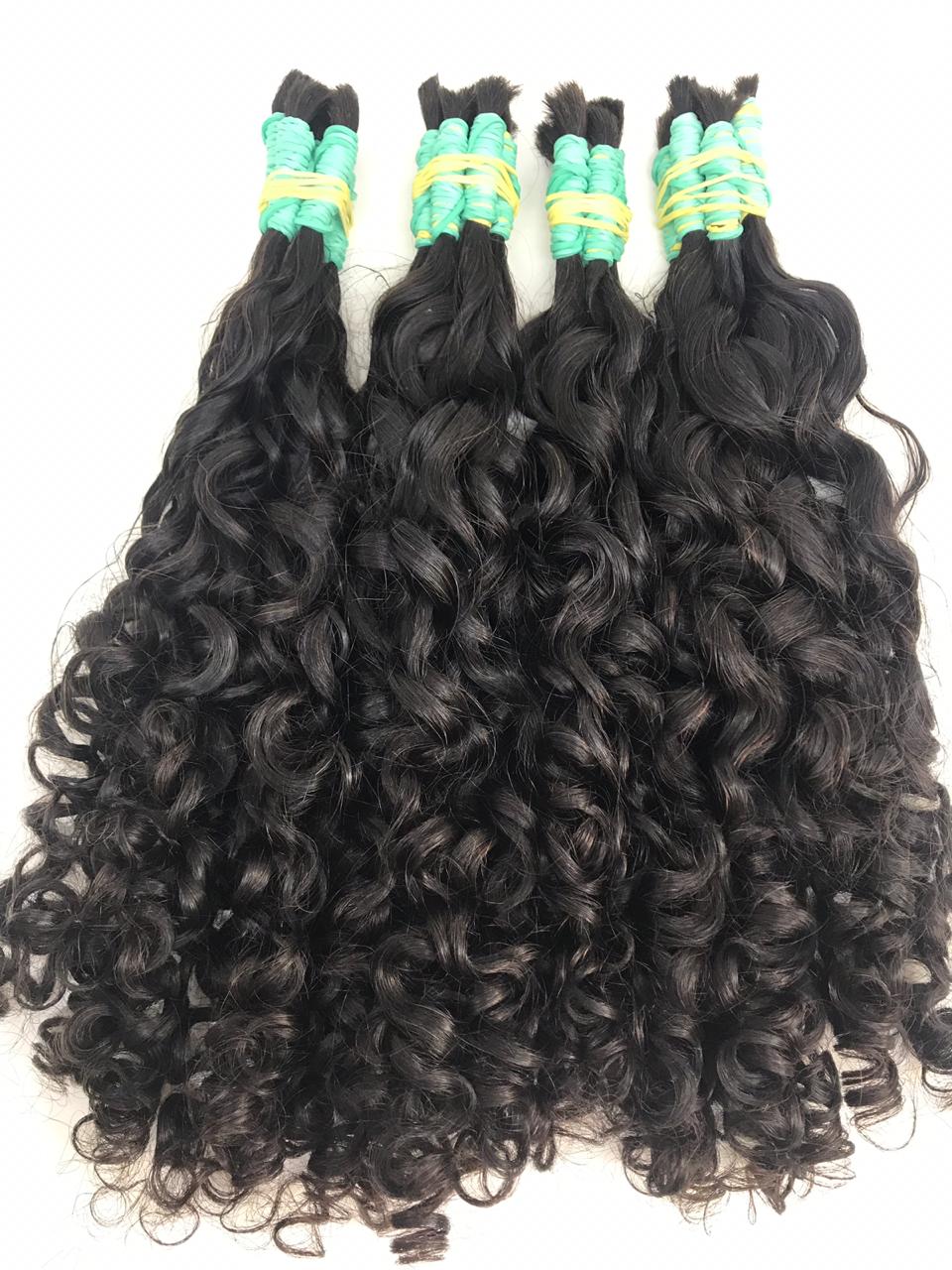 Virgin real Brazilian human hair - origin Rio de janeiro - Natural Curly - 1 kg