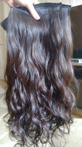Indian Natural Boucle vävning - set med 5 delar