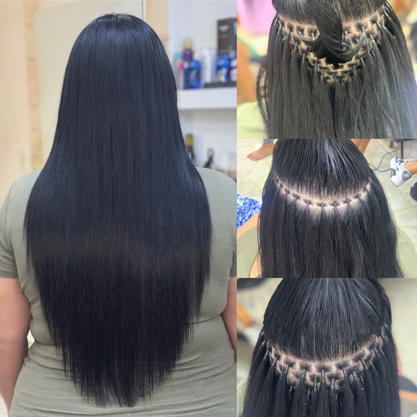 Brazilian knot technic strand by strand - service +hair included