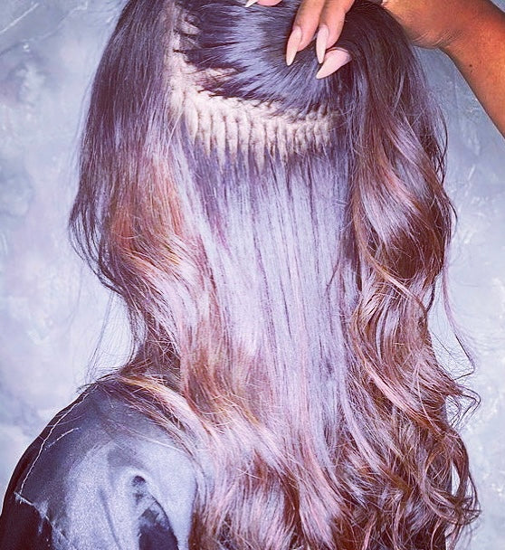 Micro capsule keratin extensions Service + hair included