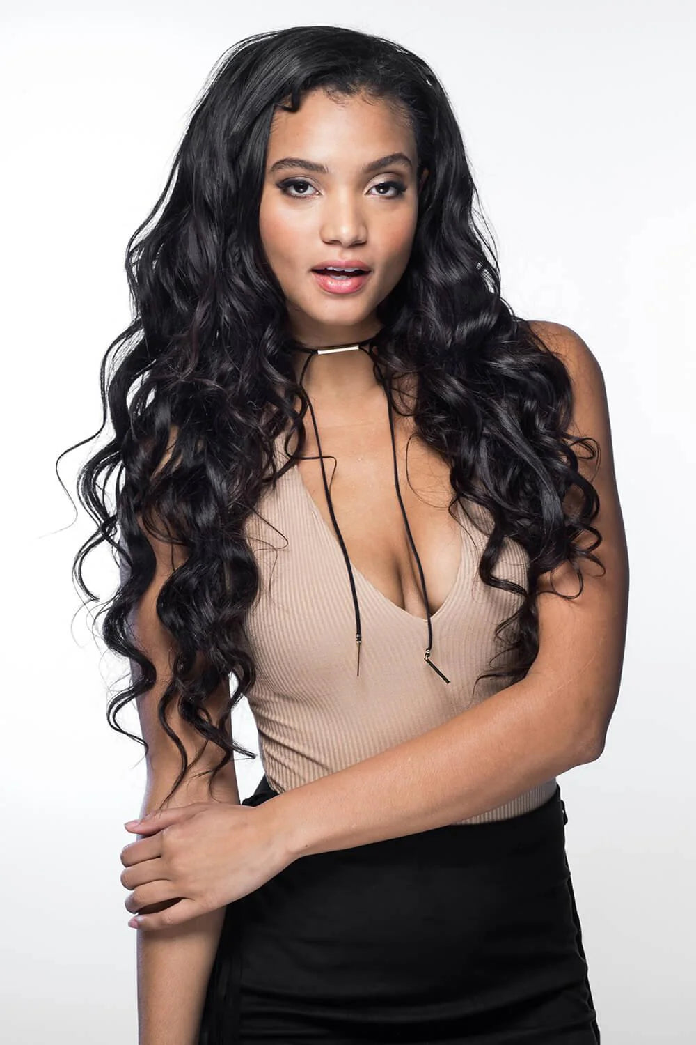 Weft (weave) real Brazilian human hair raw - Sao Paulo Origin - Natural wavy - 100 g