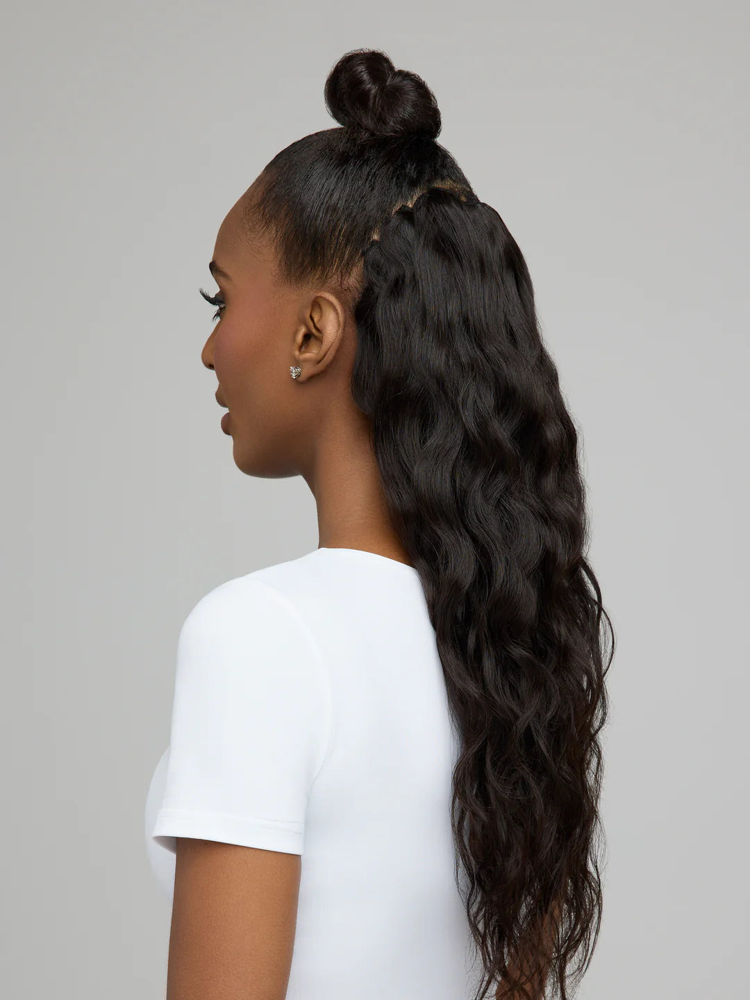 Weft (weave) real Brazilian human hair raw - Sao Paulo Origin - Natural wavy - 100 g