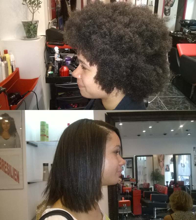 Hair relaxing  / hair softening or texture release