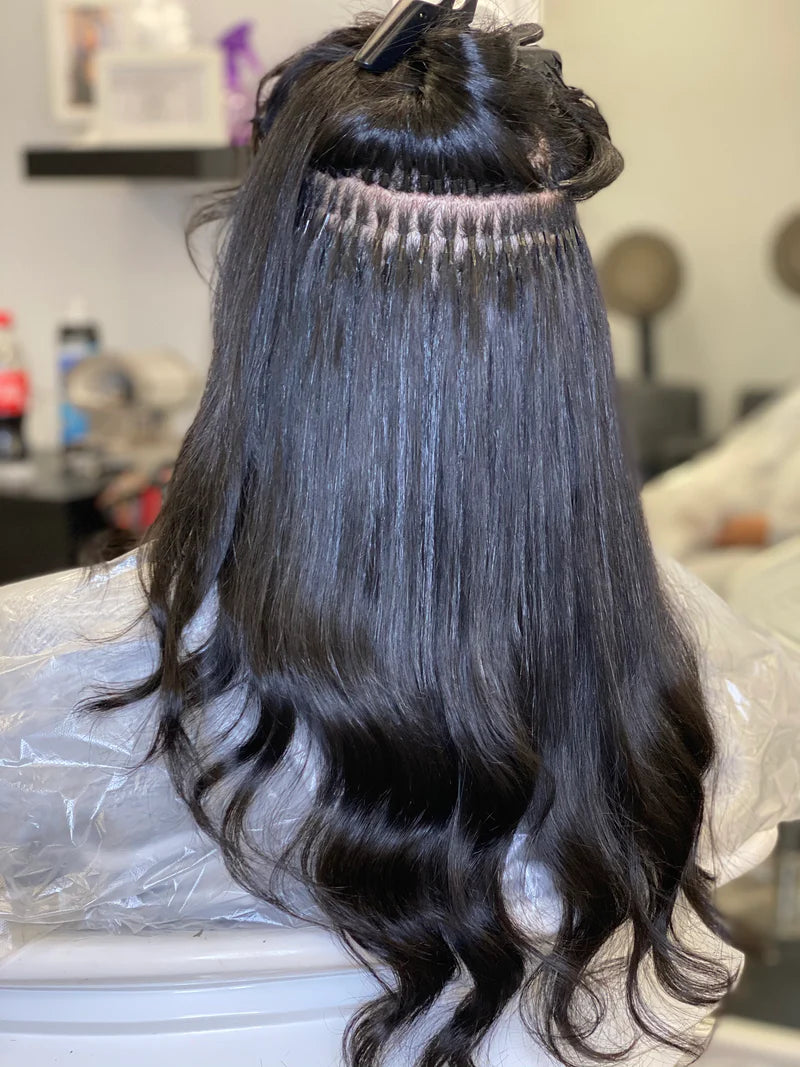 Micro ring I-Tip hair extensions - Service + hair included