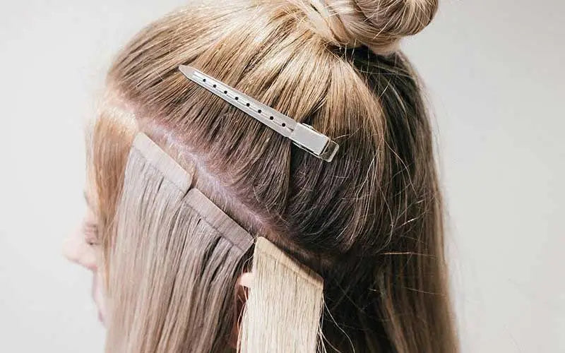 Tape hair extensions /adhesive - Service + hair included
