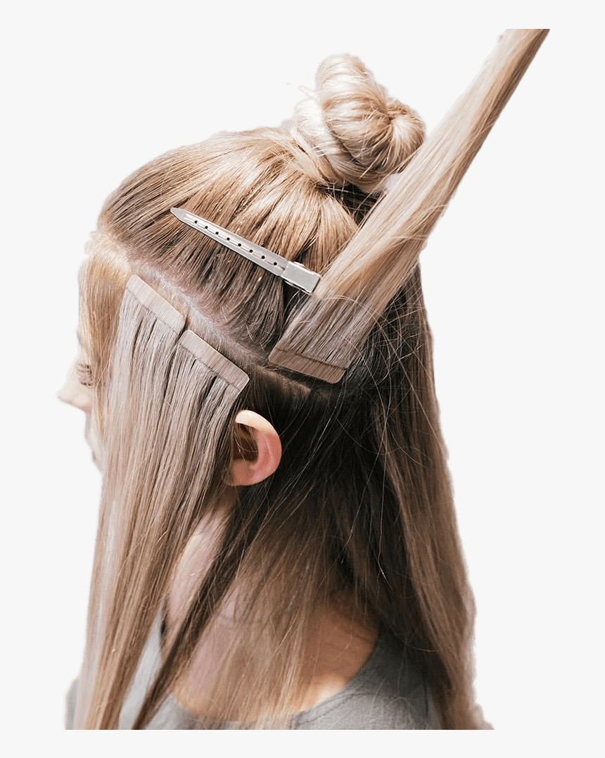 Tape hair extensions /adhesive - Service + hair included