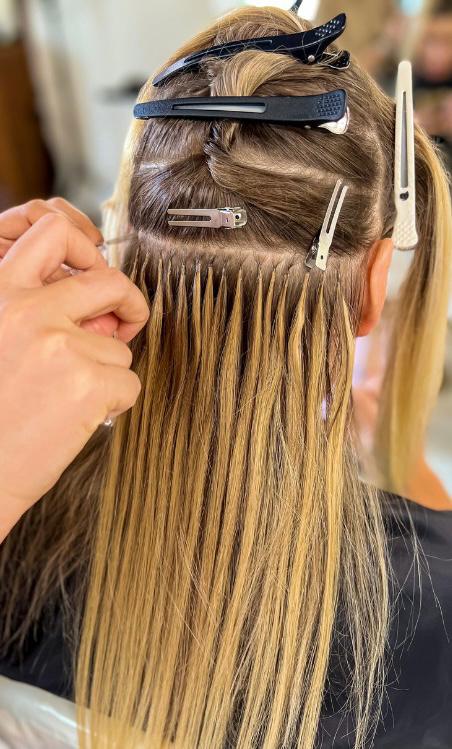 keratin hair extensions - Service + pre-bonded hair included