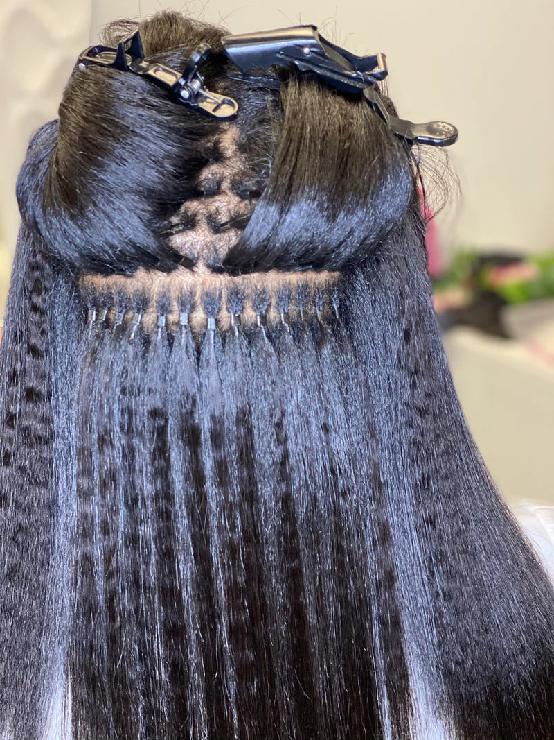 Micro ring I-Tip hair extensions - Service + hair included