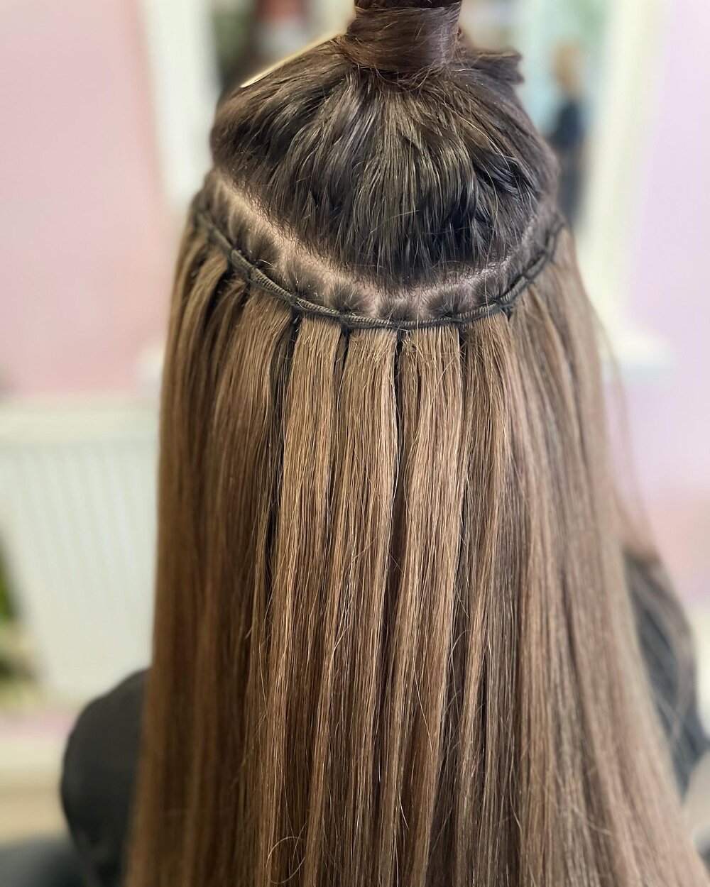 Micro ring hair weaving (Hair extension not included)