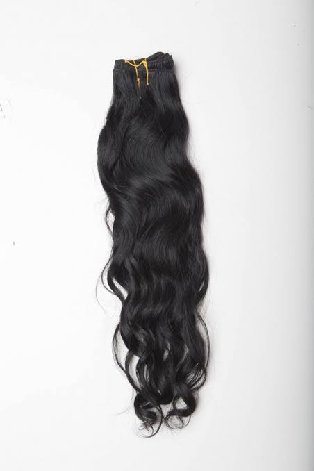 Weft (weave) real Brazilian human hair raw - Sao Paulo Origin - Natural wavy - 100 g